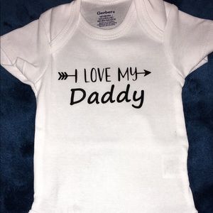 NEWBORN “Daddy” Unisex Boys Girls Onesie